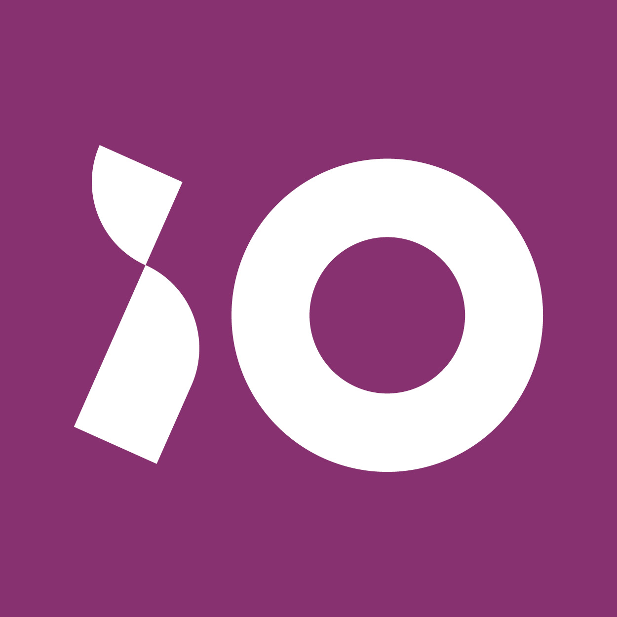 iO logo color purple